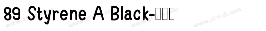 89 Styrene A Black字体转换